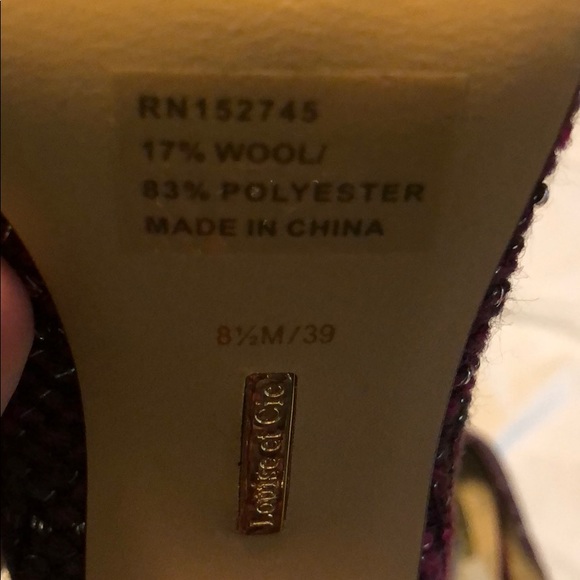 NWOB block Louise et Cie Jayant wool pumps - Picture 7 of 7